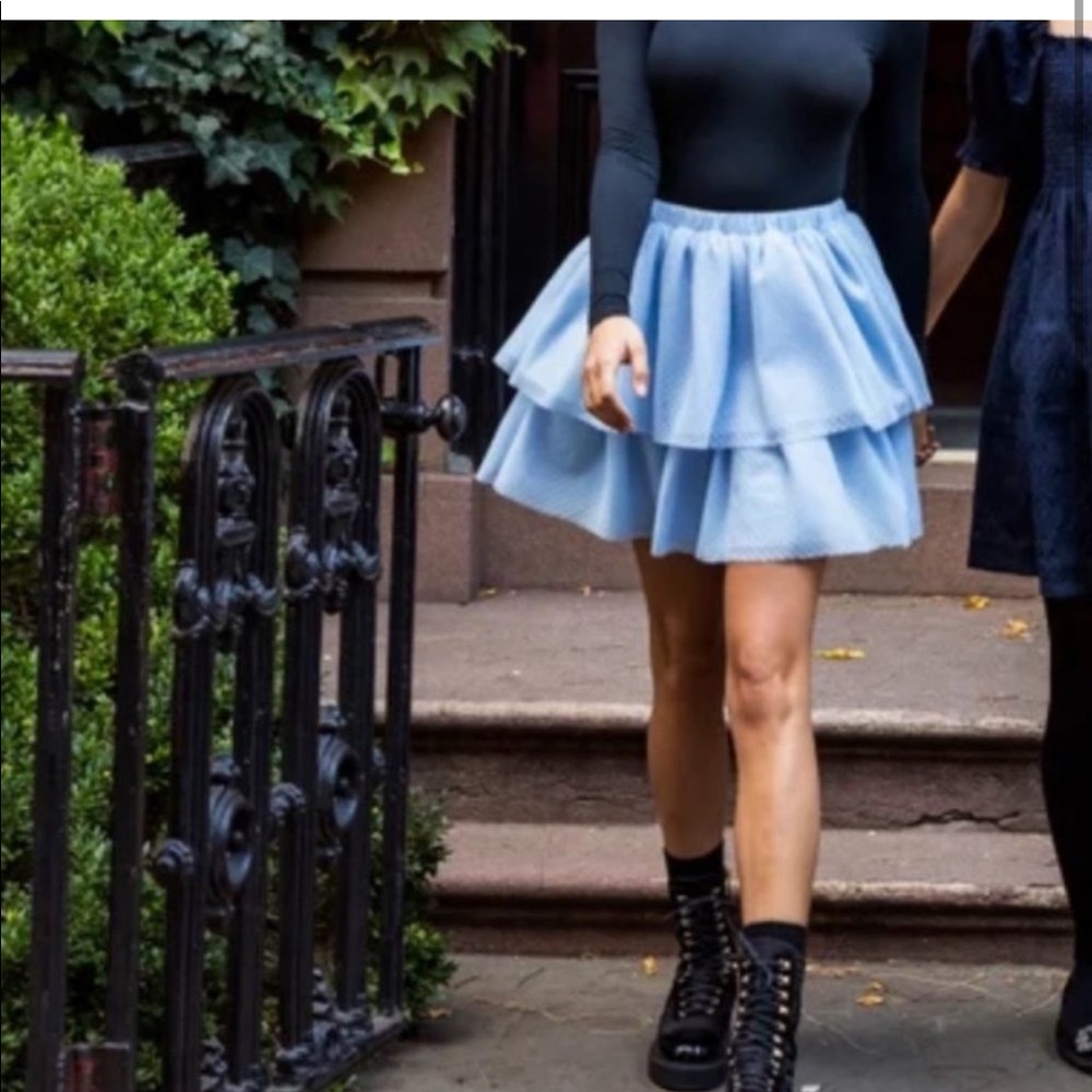 Hill House Clara Tulle Skirt in Powder Blue - Picture 10 of 14